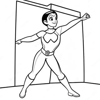 Elastigirl Beim Dehnen Ausmalbild 31279-28017