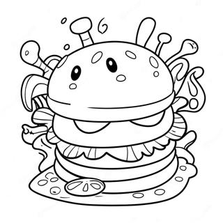 Krabby Patty Ausmalbild 31398-28110