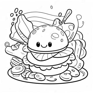 Krabby Patty Ausmalbild 31398-28111