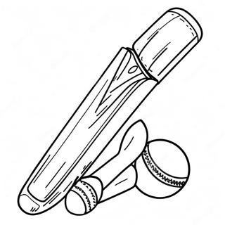 Cricket Schlager Und Ball Ausmalbild 31889-16406