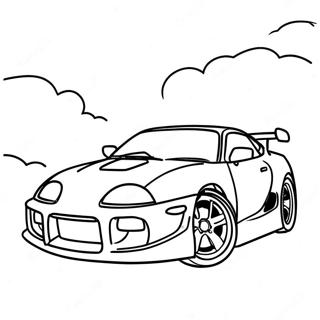 Supra Auto Ausmalbild 3198-2610