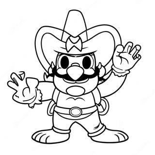 Lemmy Koopaling Mit Einem Sternenstab Ausmalbild 32070-16553