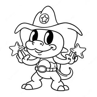 Lemmy Koopaling Mit Einem Sternenstab Ausmalbild 32070-16555