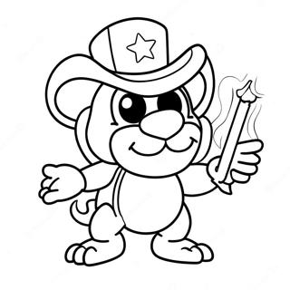 Lemmy Koopaling Mit Einem Sternenstab Ausmalbild 32070-16556