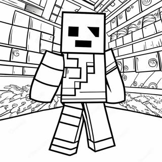 Minecraft Alex Ausmalbilder