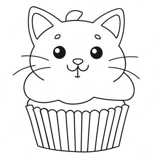 Kitty Cupcake Ausmalbilder