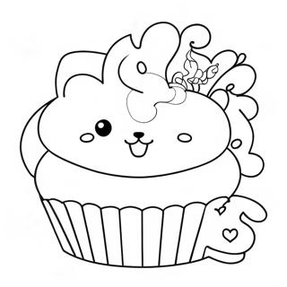 Katzchen Cupcake Ausmalbild 32199-16655