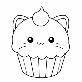 Katzchen Cupcake Ausmalbild 32199-16656