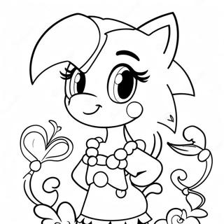 Amy Rose Ausmalbild 321-259