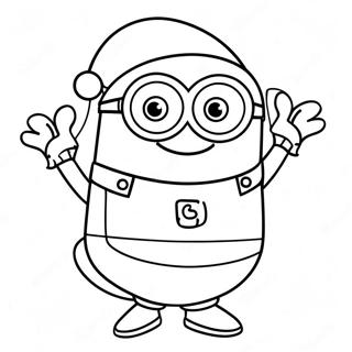 Minion Weihnachtsausmalbild 32209-16661