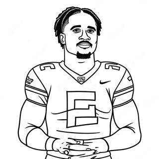 Jalen Hurts In Aktion Ausmalbild 32270-16716