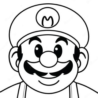 Frohliches Mario Gesicht Ausmalbild 32722-17058