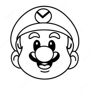 Frohliches Mario Gesicht Ausmalbild 32722-17059