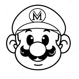 Frohliches Mario Gesicht Ausmalbild 32722-17060