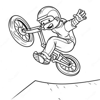 Cooler Bmx Stuntfahrer Ausmalbild 32932-17225