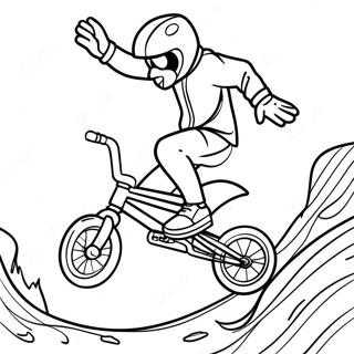 Cooler Bmx Stuntfahrer Ausmalbild 32932-17227