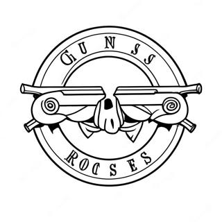 Guns And Roses Logo Ausmalbild 33341-17548