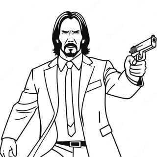 John Wick In Aktion Ausmalbild 33402-17597