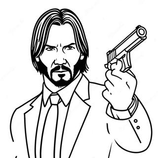 John Wick In Aktion Ausmalbild 33402-17598