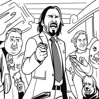 John Wick In Aktion Ausmalbild 33402-17599