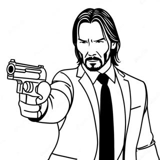 John Wick In Aktion Ausmalbild 33402-17600