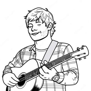 Ed Sheeran Ausmalbild 33421-17610