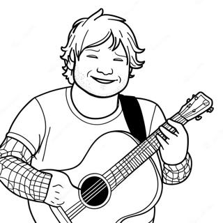 Ed Sheeran Ausmalbild 33421-17612