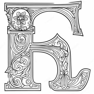 Elegante Alphabet Designs Ausmalbild 33522-17694