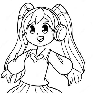 Hatsune Miku Singt Ausmalbild 33642-17791