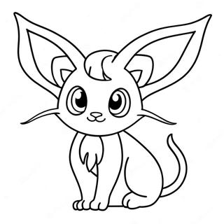 Espeon Ausmalbild 34192-18215