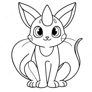 Espeon Ausmalbild 34192-18216