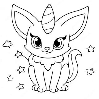 Susses Espeon Mit Funkelnden Augen Ausmalbild 34193-18217