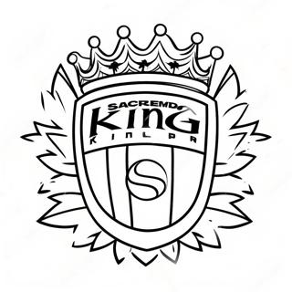 Sacramento Kings Logo Ausmalbild 34323-28597