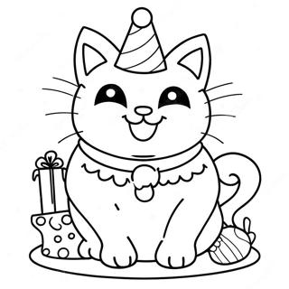 Alles Gute Zum Geburtstag Katze Ausmalbilder