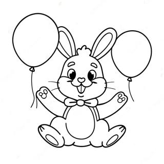 Bunzo Hase Mit Bunten Ballons Ausmalbild 34813-28989