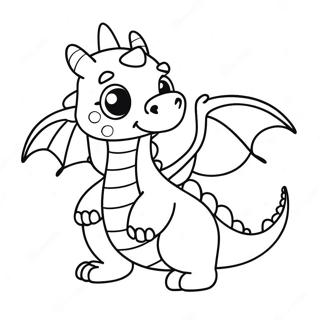 Kawaii Niedlicher Drache Ausmalbild 34853-29011