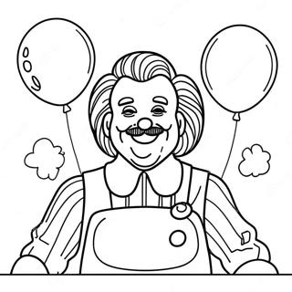 Frohlicher Ronald Mcdonald Mit Ballons Ausmalbild 34924-29072