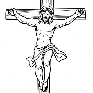 Jesus Am Kreuz Ausmalbild 34943-29083