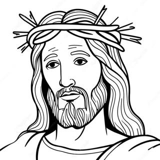 Jesus Mit Dornenkrone Ausmalbild 34944-29085