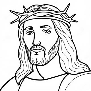 Jesus Mit Dornenkrone Ausmalbild 34944-29086