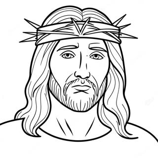 Jesus Mit Dornenkrone Ausmalbild 34944-29087