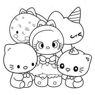 Niedliches Hello Kitty Und Freunde Ausmalbild 35164-29265