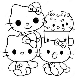 Niedliches Hello Kitty Und Freunde Ausmalbild 35164-29266