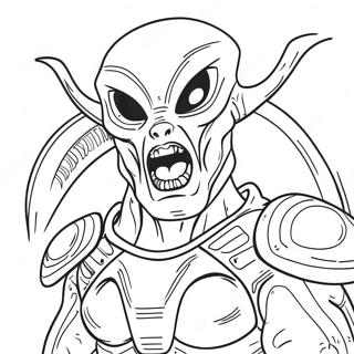 Fiercer Alien Krieger Ausmalbild 35214-29308