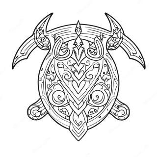 Skyrim Logo Ausmalbild 35403-29454