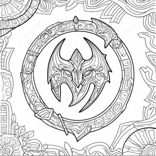 Skyrim Logo Ausmalbild 35403-29456