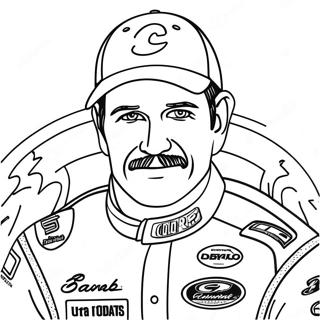 Ausmalbild Von Dale Earnhardt Im Rennwagen 35514-29545