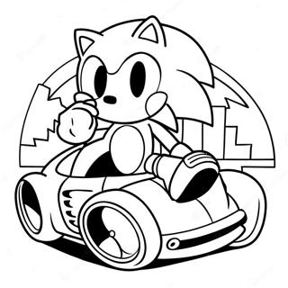 Sonic Auto Ausmalbilder