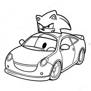 Sonic Auto Ausmalbild 35653-29655