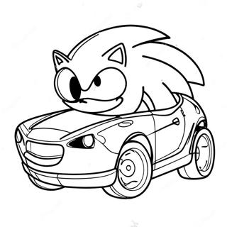 Sonic Auto Ausmalbild 35653-29656